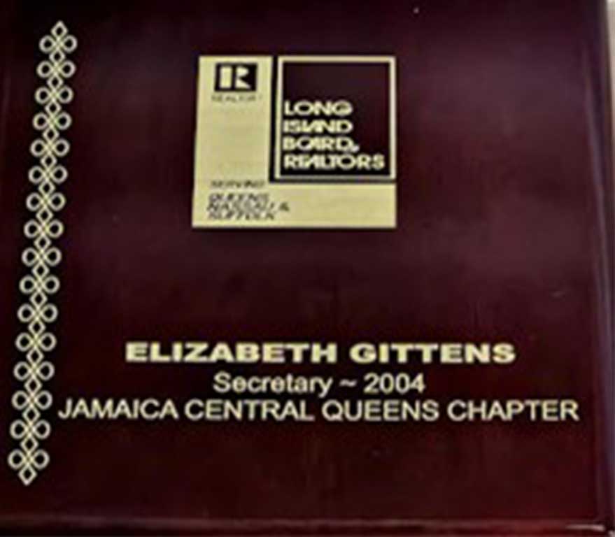 Award plaque presentation